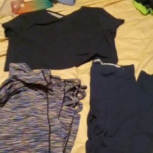 3 Pc Set 2 Pair Of Leggings And A Shirt